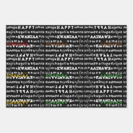 Hoja De Papel De Regalo Kwanzaa moderna