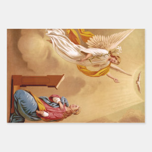 Hoja De Papel De Regalo La Anunciación de la Virgen María