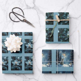 Hoja De Papel De Regalo La belleza de la naturaleza/ magia del oso polar