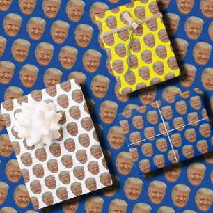 Hoja De Papel De Regalo La cara divertida de Trump
