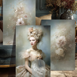 Hoja De Papel De Regalo La Dauphine Champagne Rose Portrait Butterfly