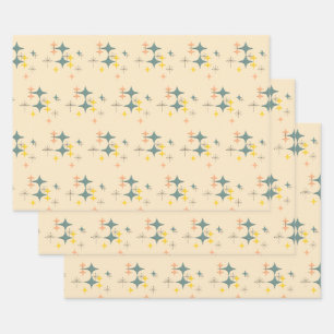 Hoja De Papel De Regalo La era de los juegos atómicos de mediados de siglo