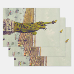 Hoja De Papel De Regalo La Gran Estatua de Bartholdi, Estatua de la Libert