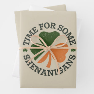 Hoja De Papel De Regalo La Hora de San Patricio para Algunas Travesuras Tr