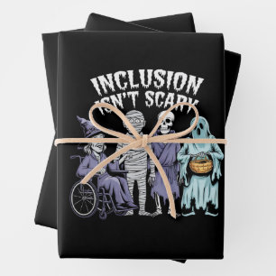 Hoja De Papel De Regalo La inclusión divertida no es miedo profesor Hallow