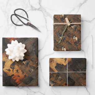 Hoja De Papel De Regalo La maldad de la humanidad antes de la inundación