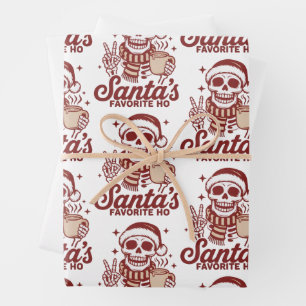 Hoja De Papel De Regalo La Navidad más sarcástica del esqueleto favorito d