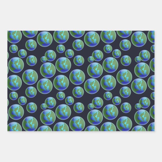 Hoja De Papel De Regalo La Tierra (Anverso)