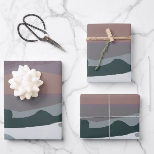 Hoja De Papel De Regalo La tormenta cielo nublada del mar Ola la capa mari