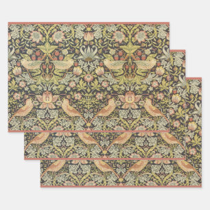 Hoja De Papel De Regalo Ladrones de fresa por William Morris, arte vintage