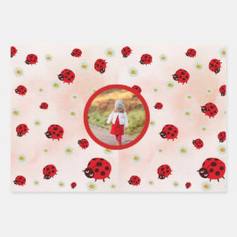 Hoja De Papel De Regalo lady bug party photo