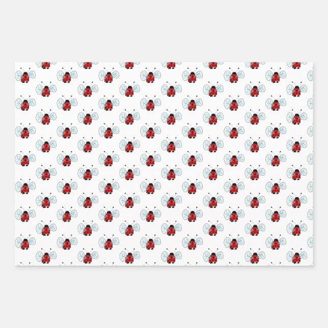 Hoja De Papel De Regalo Ladybug (Anverso)