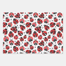 HOJA DE PAPEL DE REGALO LADYBUGS GIFT WRAP