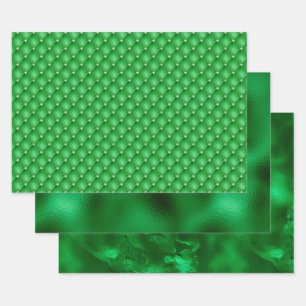 Hoja De Papel De Regalo Lámina Verde Elegante