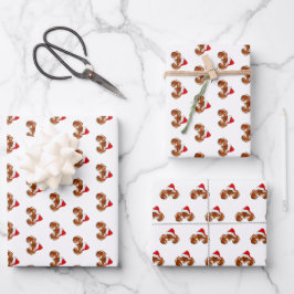 Hoja De Papel De Regalo Langosta Santa Claus Marítimo
