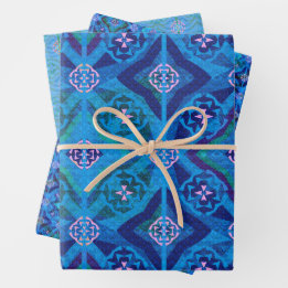 Hoja De Papel De Regalo Lapiz Tapestry Wrapping Paper Trio