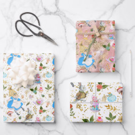 Hoja De Papel De Regalo Las aventuras de Alicia en el Fiesta del país de l