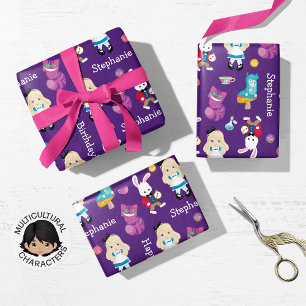 Hoja De Papel De Regalo Las aventuras de Alicia rubia en el país de las ma