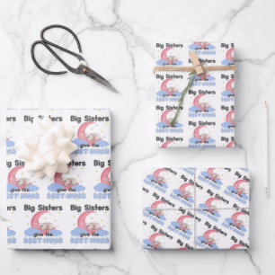 Hoja De Papel De Regalo Las hermanas mayores dan los mejores abrazos - Con