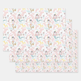 Hoja De Papel De Regalo Las Sirenas Cutas Craft Decoupage Scrapbook And Gi