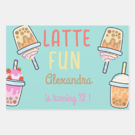 Hoja De Papel De Regalo Latte divertido café bebé cumpleaños