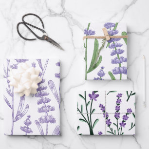 Hoja De Papel De Regalo Lavender Seamless