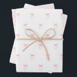 Hoja De Papel De Regalo Lazo rosa<br><div class="desc">Papel de regalo de lazo rosa en 3 opciones</div>