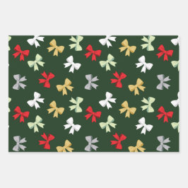 Hoja De Papel De Regalo Lazos Navideños