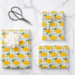 Hoja De Papel De Regalo Lemons Gingham Cute PERSONALIZADO Bridal Shower Cu<br><div class="desc">¡Perfecto regalo para un fiesta divertido! ¡La mano hizo arte para ti! Perfecto para un cumpleaños, boda de verano, ducha de novia, boda, fiesta de aniversario, despedida de soltero, fiesta de compromiso o en cualquier momento. Consulta mi tienda para ver diseños y colores alternativos. ¡GRACIAS POR APOYAR A LOS ARTISTAS...</div>
