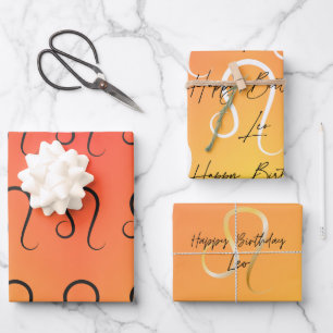 Hoja De Papel De Regalo Leo Colorstrolgy Birthday