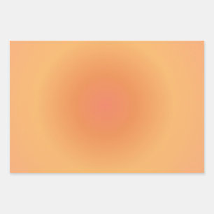 Hoja De Papel De Regalo Leo Zodiac, Leo Aura Naranja Gradiente