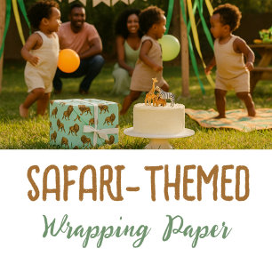 Hoja De Papel De Regalo Leones de Guay