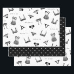 Hoja De Papel De Regalo Letra de pincel moderno Ropa interior Despedida de<br><div class="desc">Parte de una hermosa colección de Despedida de soltera de Ropa interior!</div>
