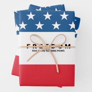 Hoja De Papel De Regalo Libertad Un verdadero patriota