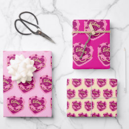 Hoja De Papel De Regalo Libra Zodiac Coquette Heart Birthday Cake