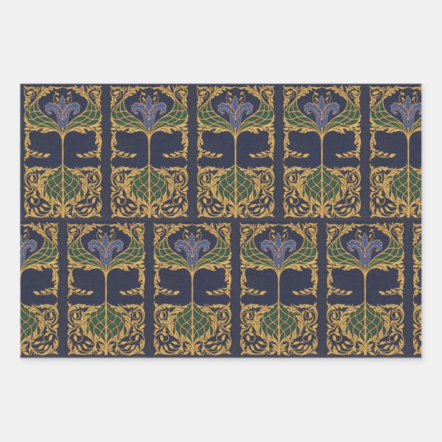 Hoja De Papel De Regalo Libros de poesía de época (Anverso)