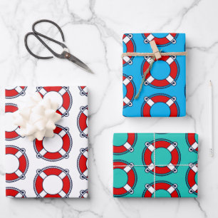 Hoja De Papel De Regalo Lifesaver buoy life conservator pool