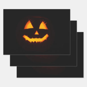 Hoja De Papel De Regalo Ligero Jack O Lantern