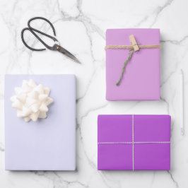 Hoja De Papel De Regalo Lila Claro Ciruela Orquídea Tonos Morados 3 Tonos