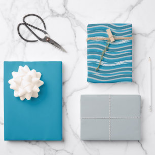 Hoja De Papel De Regalo Líneas curvadas