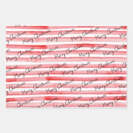 Hoja De Papel De Regalo líneas de acuarela rayas estéticas personalizado