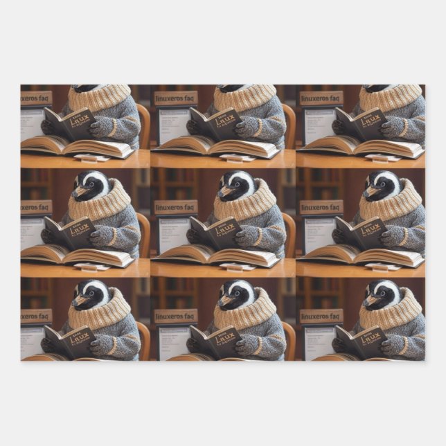 Hoja De Papel De Regalo Linuxeros FAQ (Anverso)