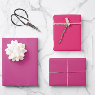 Hoja De Papel De Regalo Liso Smitten Razzmatazz Tonos Rosa 3
