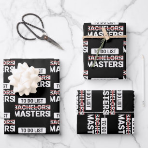 Hoja De Papel De Regalo Lista de tareas Licenciatura Maestría Grado Univer