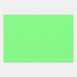 Hoja De Papel De Regalo Llanto grito luz mosca tonos verdes 3 tonos