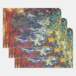 Hoja De Papel De Regalo Llorando en Giverny (por Claude Monet)