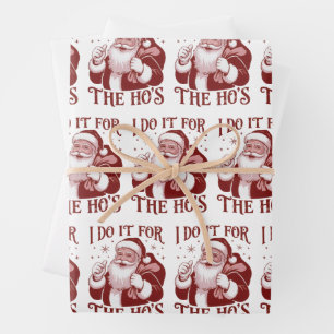 Hoja De Papel De Regalo Lo Hago Por Las Chicas Navidades Sarcásticas