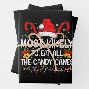 Hoja De Papel De Regalo Lo Más Probable Es Comer Todos Los Navidades De Ca