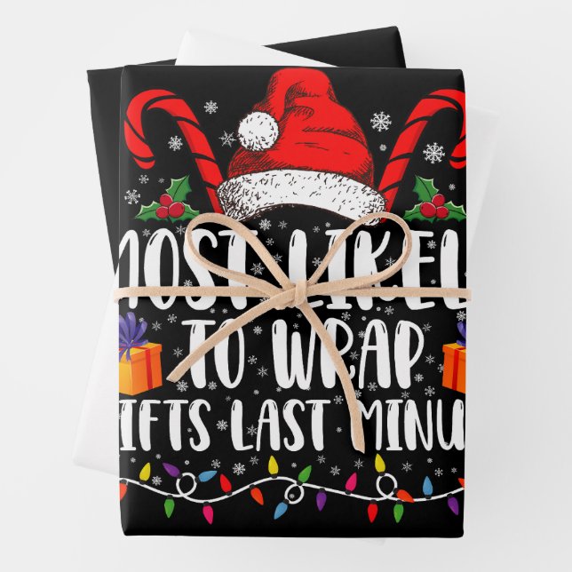 Hoja De Papel De Regalo Lo Más Probable Es Envolver Regalos A Los Navidade (In situ)