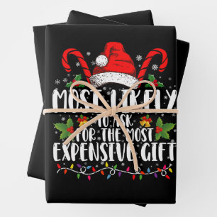 Hoja De Papel De Regalo Lo Más Probable Es Pedir El Regalo Más Caro